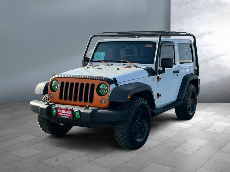 2015 Jeep Wrangler Wrangler X in White — front three-quarter view