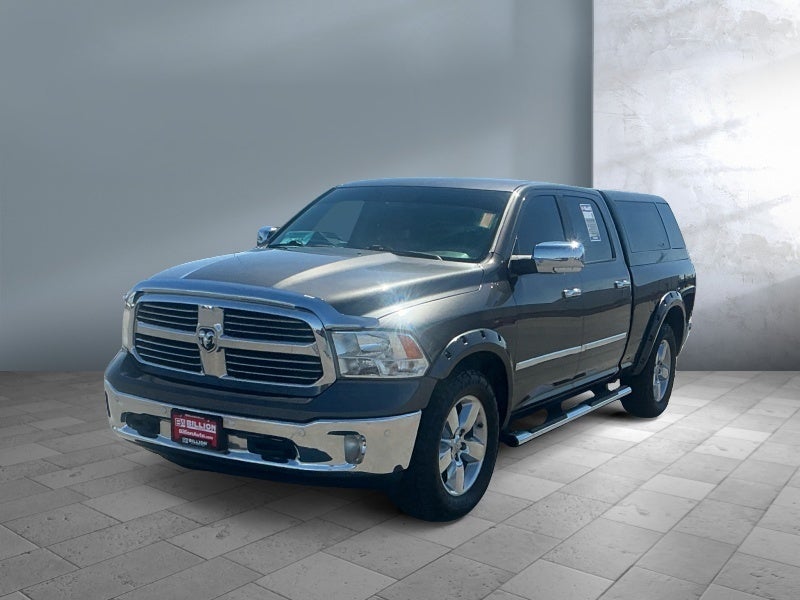 2017 RAM 1500 Big Horn in Gray — front three-quarter view