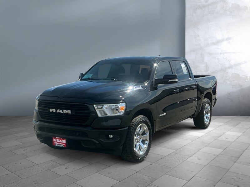 2020 RAM 1500 Big Horn in Black — front three-quarter view