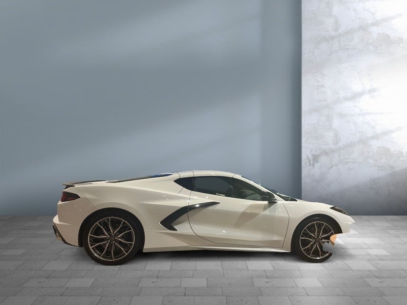 2023 Chevrolet Corvette Stingray 2LT in Arctic White — front three-quarter view