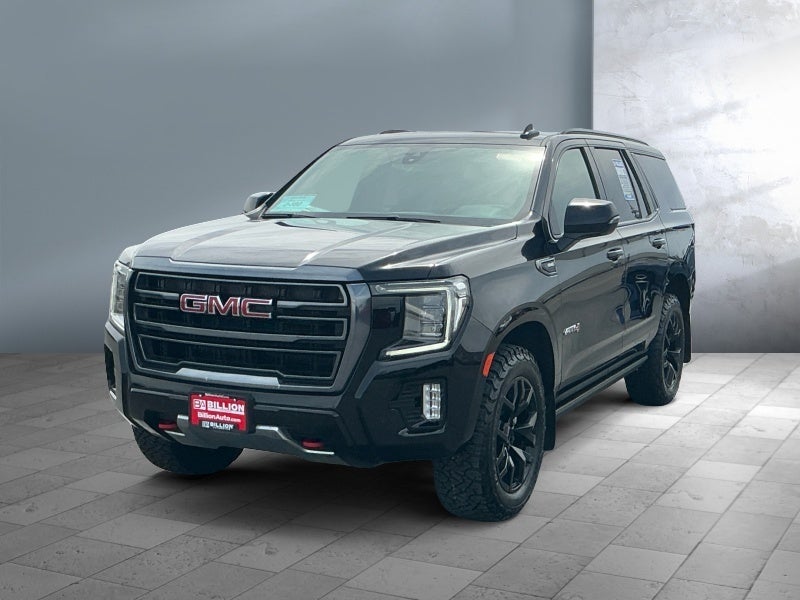 2022 GMC Yukon AT4 in Onyx Black — front three-quarter view