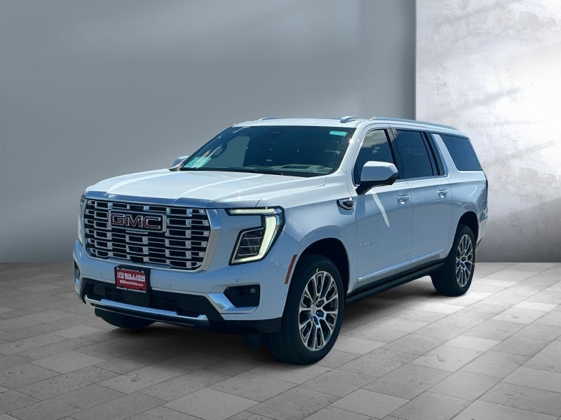 2026 GMC Yukon XL Denali in Glacier White Tricoat — front three-quarter view