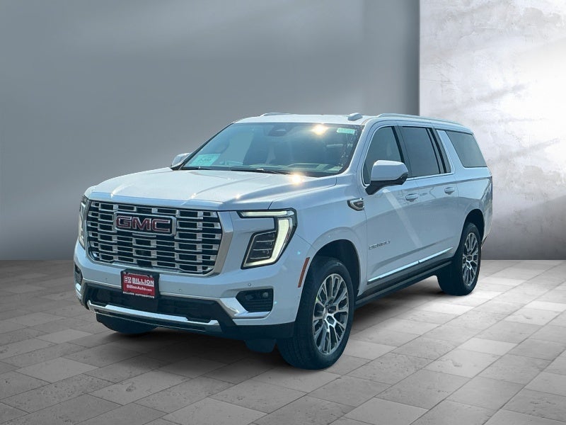 2026 GMC Yukon XL Denali in Glacier White Tricoat — front three-quarter view