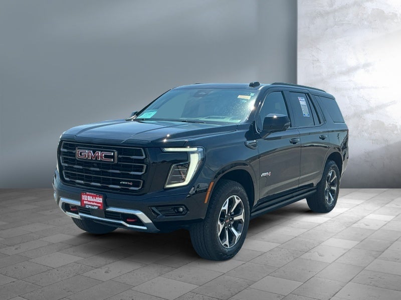 2026 GMC Yukon AT4 Ultimate in Onyx Black — front three-quarter view