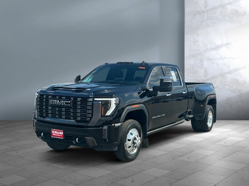 2024 GMC Sierra 3500 HD Denali Ultimate DRW in Onyx Black — front three-quarter view