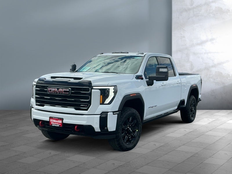 2026 GMC Sierra 2500 HD AT4 in Summit White — front three-quarter view