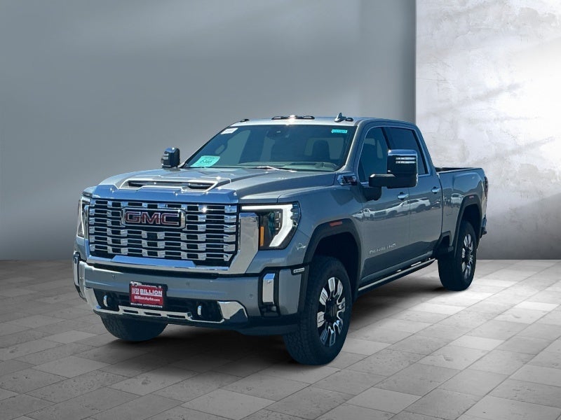 2026 GMC Sierra 2500 HD Denali in Sterling Metallic — front three-quarter view