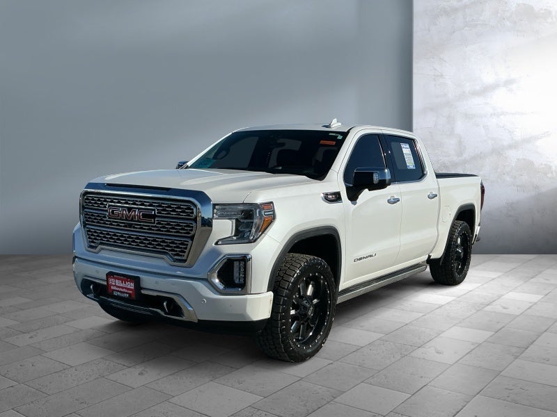 2020 GMC Sierra 1500 Denali in White Frost Tricoat — front three-quarter view