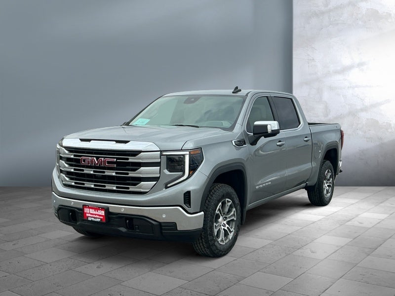 2026 GMC Sierra 1500 SLE in Sterling Metallic — front three-quarter view