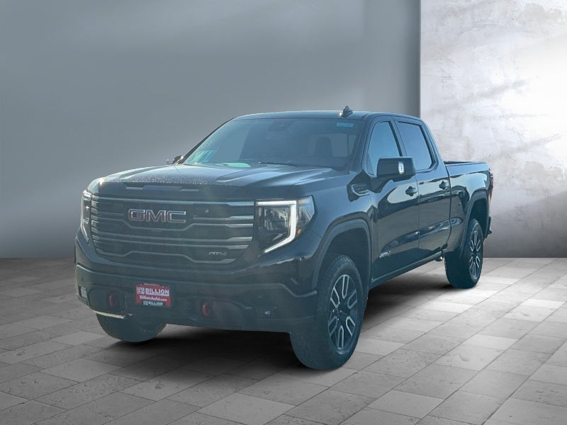 2026 GMC Sierra 1500 AT4 in Onyx Black — front three-quarter view