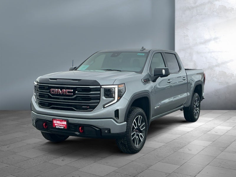 2026 GMC Sierra 1500 AT4 in Sterling Metallic — front three-quarter view