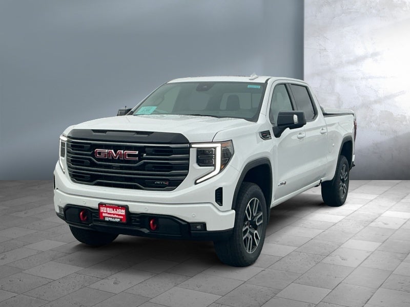 2026 GMC Sierra 1500 AT4 in Summit White — front three-quarter view
