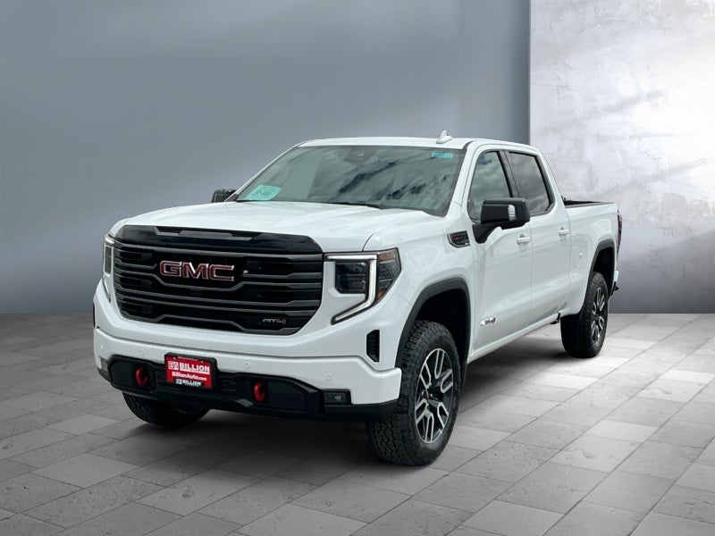 2026 GMC Sierra 1500 AT4 in Summit White — front three-quarter view