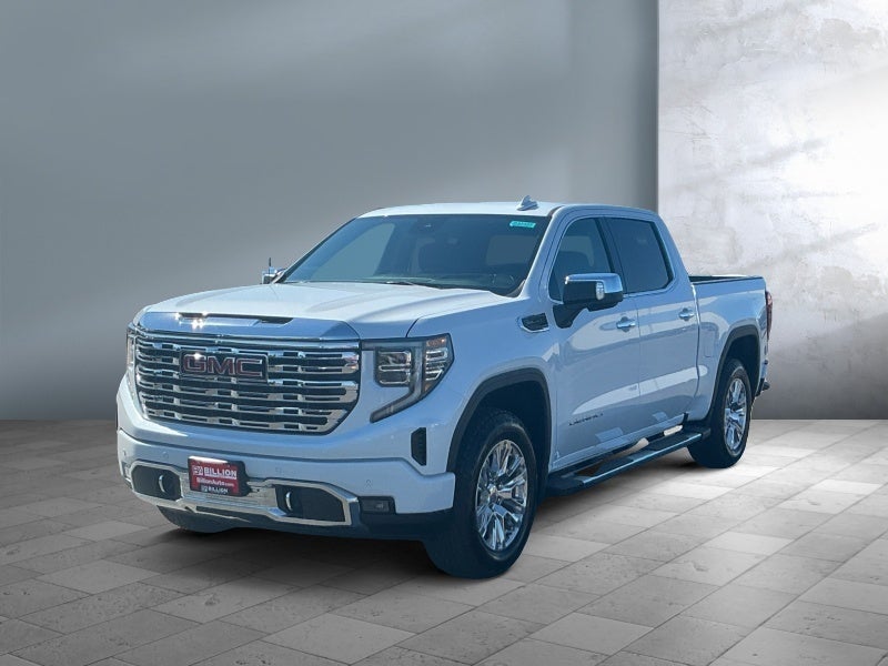 2026 GMC Sierra 1500 Denali in Glacier White Tricoat — front three-quarter view