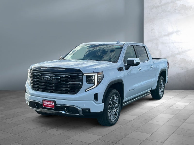 2026 GMC Sierra 1500 Denali Ultimate in Glacier White Tricoat — front three-quarter view