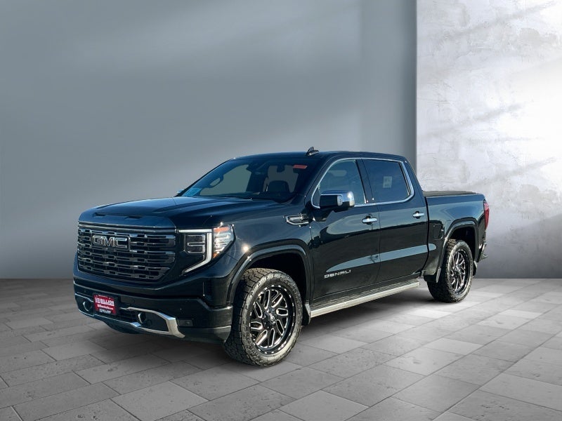 2023 GMC Sierra 1500 Denali Ultimate in Onyx Black — front three-quarter view