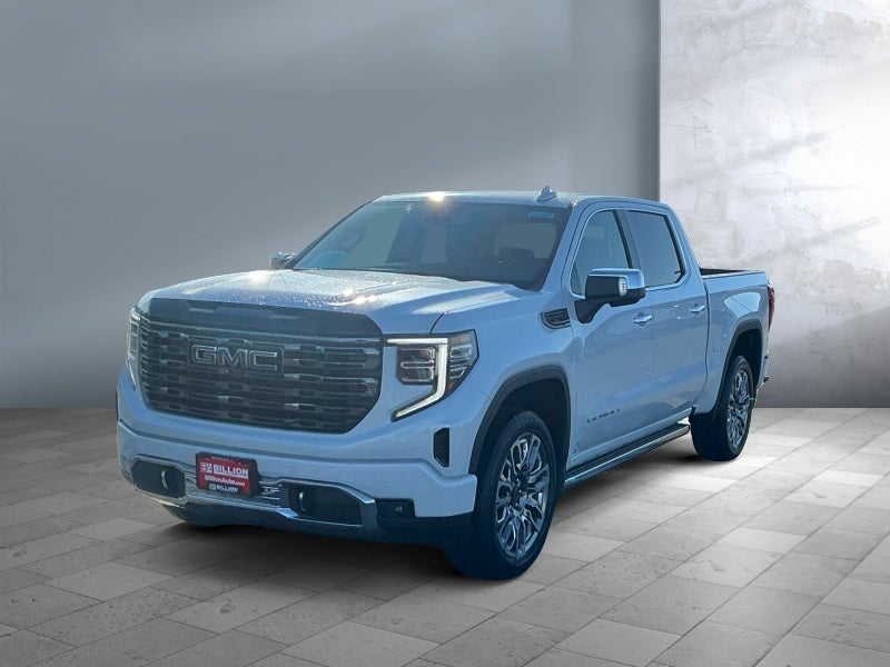 2026 GMC Sierra 1500 Denali Ultimate in Glacier White Tricoat — front three-quarter view