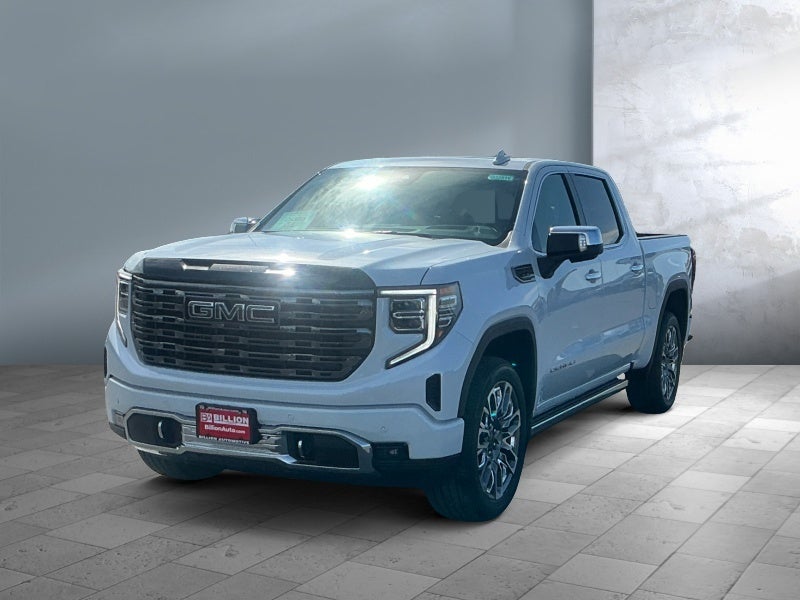 2026 GMC Sierra 1500 Denali Ultimate in Glacier White Tricoat — front three-quarter view
