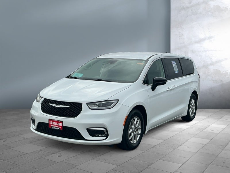 2024 Chrysler Pacifica Touring L in Bright-White — front three-quarter view