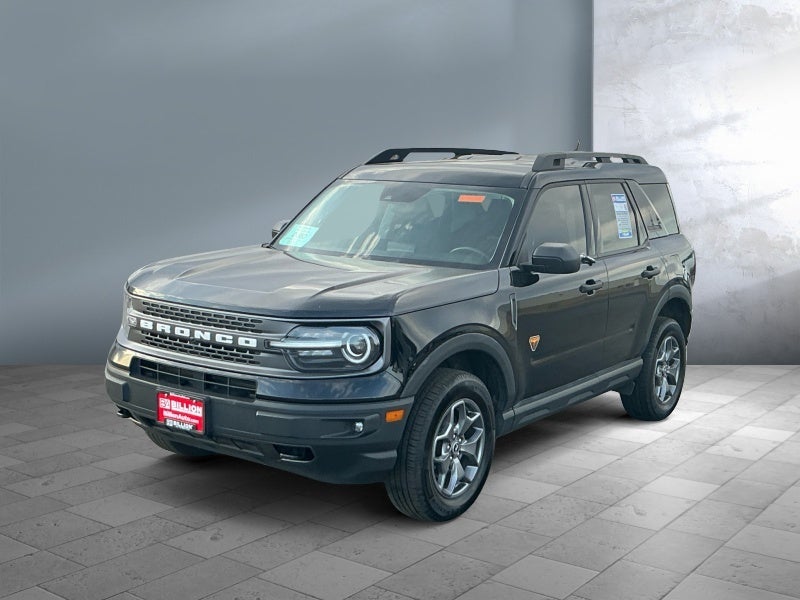 2022 Ford Bronco Sport Badlands in Black — front three-quarter view