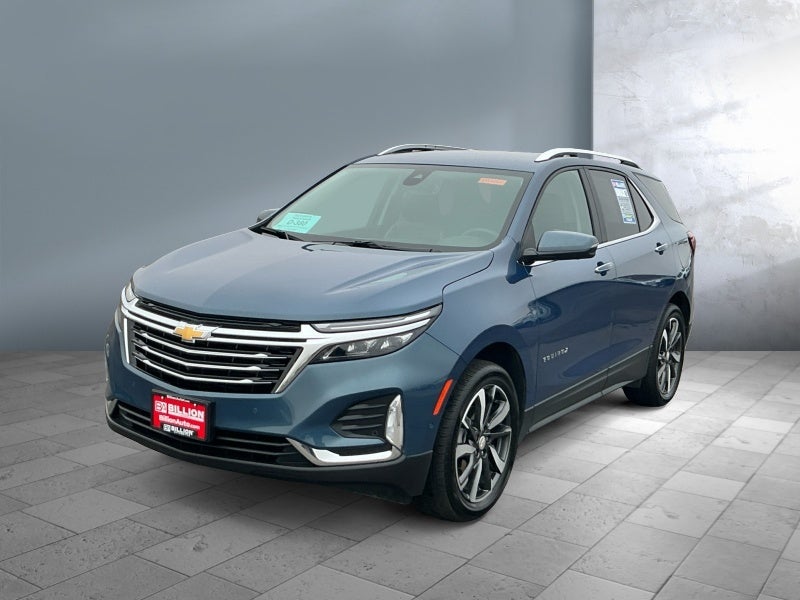 2024 Chevrolet Equinox Premier in Lakeshore Blue Metallic — front three-quarter view