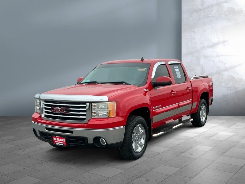 2011 GMC Sierra 1500 SLT in Fire Red — front three-quarter view