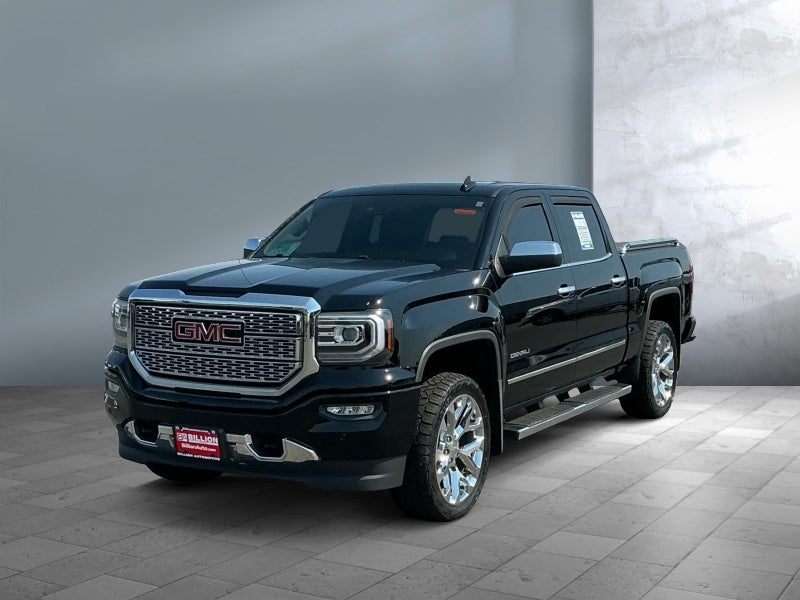 2018 GMC Sierra 1500 Denali in Onyx Black — front three-quarter view