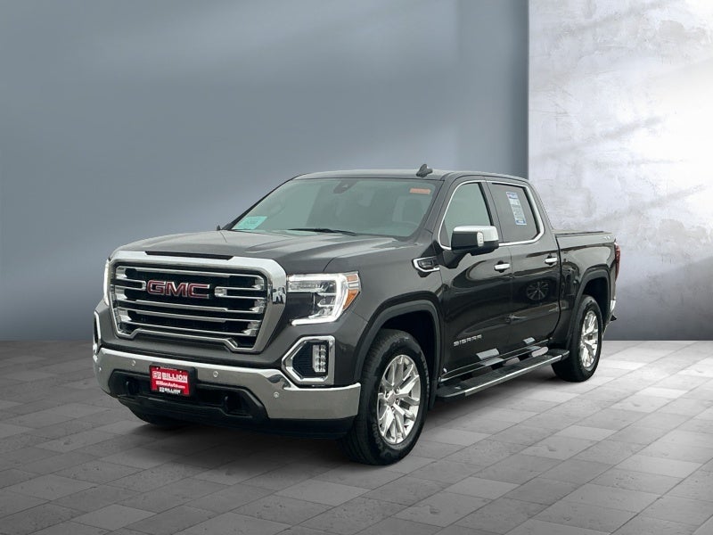 2021 GMC Sierra 1500 SLT in Brownstone Metallic — front three-quarter view