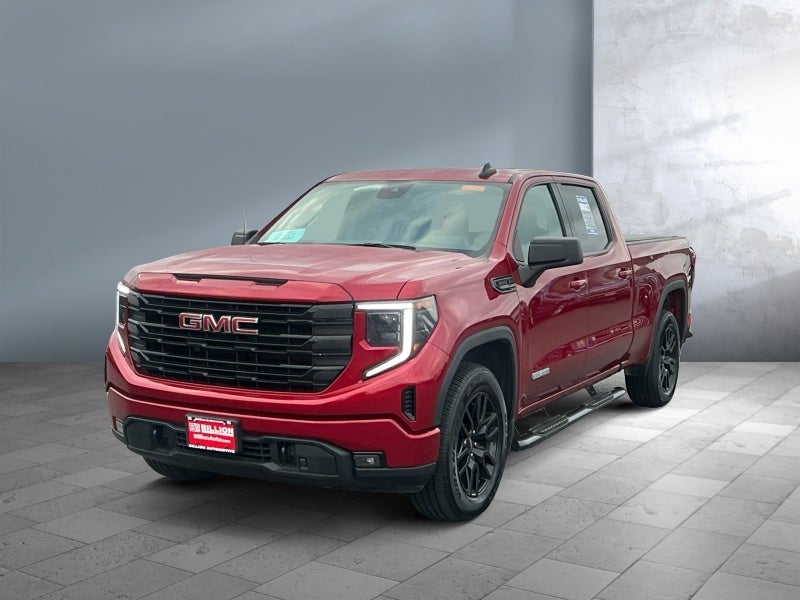 2024 GMC Sierra 1500 Elevation in Volcanic Red Tintcoat — front three-quarter view