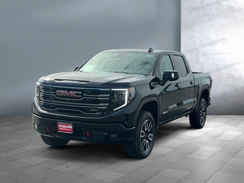 2026 GMC Sierra 1500 AT4 in Onyx Black — front three-quarter view