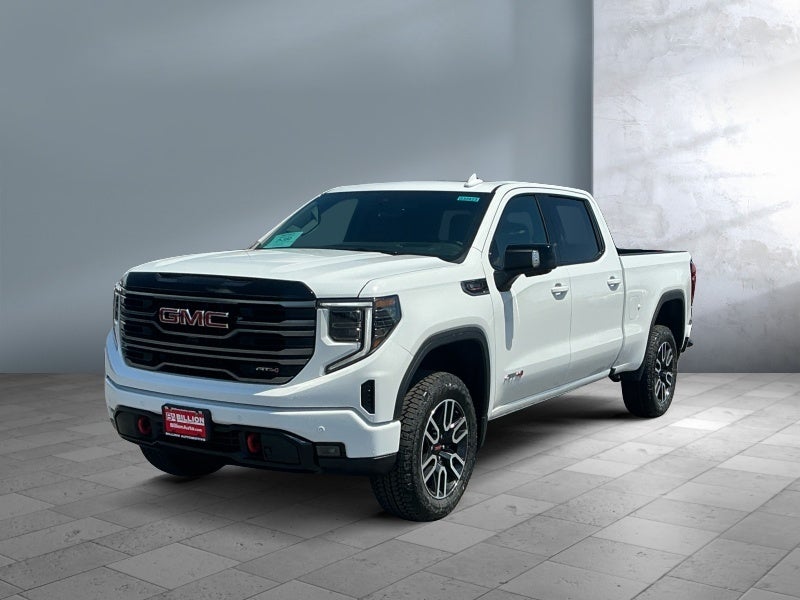 2026 GMC Sierra 1500 AT4 in Summit White — front three-quarter view