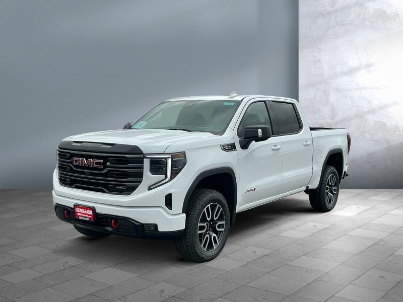 2026 GMC Sierra 1500 AT4 in Summit White — front three-quarter view