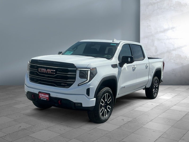 2026 GMC Sierra 1500 AT4 in Summit White — front three-quarter view