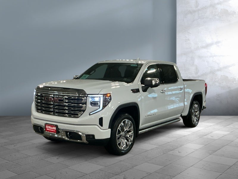 2026 GMC Sierra 1500 Denali in Glacier White Tricoat — front three-quarter view
