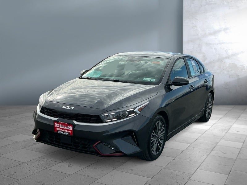 2024 Kia Forte GT-Line in Gray — front three-quarter view