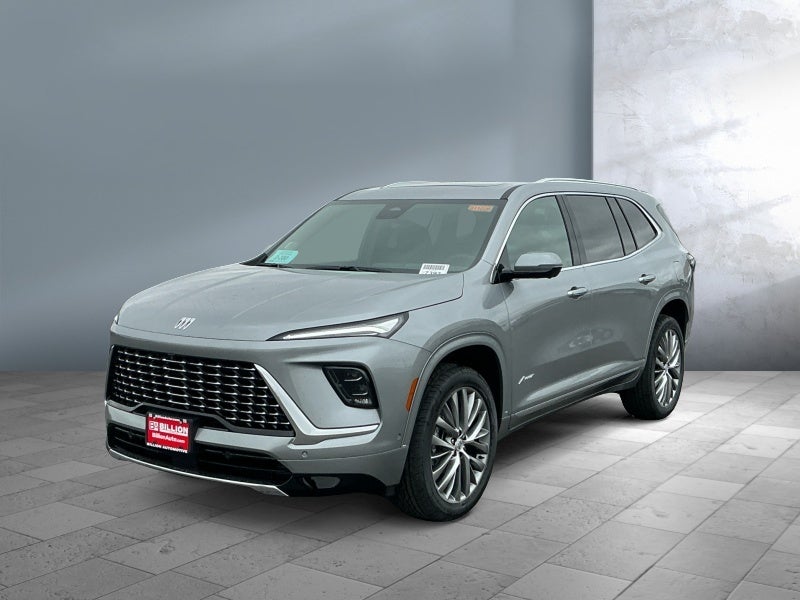 2026 Buick Enclave Avenir in Moonstone Gray Metallic — front three-quarter view