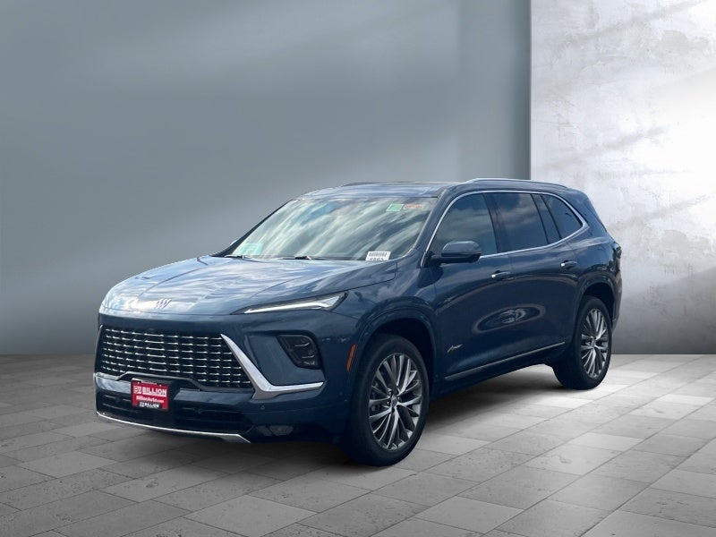 2026 Buick Enclave Avenir in Ocean Blue Metallic — front three-quarter view