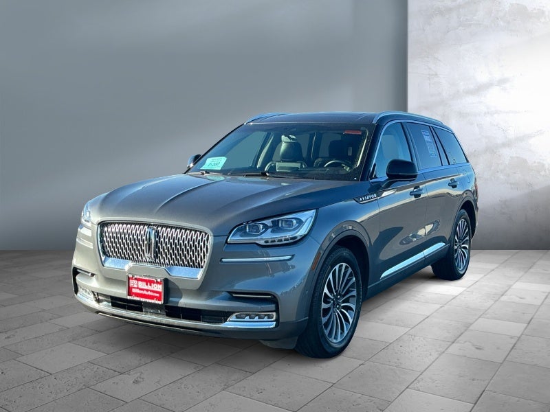 2023 Lincoln Aviator Reserve in Grey — front three-quarter view