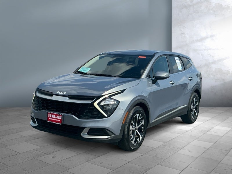 2023 Kia Sportage EX in Gray — front three-quarter view