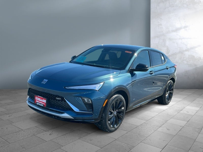 2026 Buick Envista Sport Touring in Ocean Blue Metallic — front three-quarter view