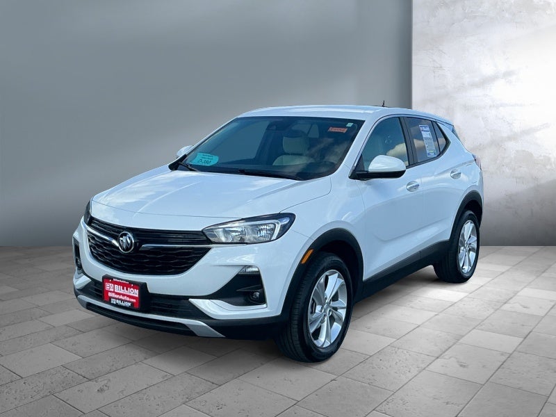 2023 Buick Encore GX Preferred in Summit White — front three-quarter view