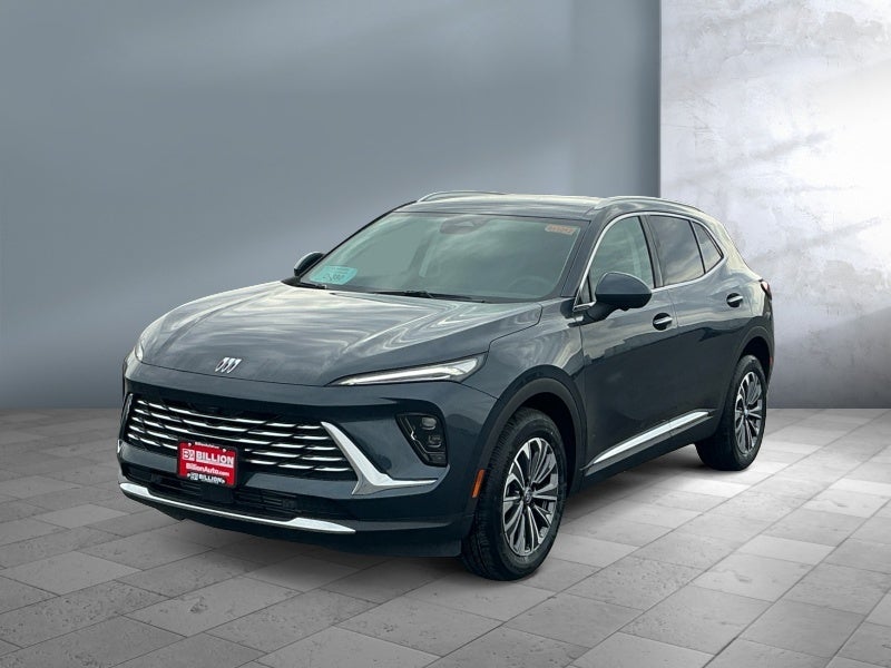 2026 Buick Envision Preferred in Quartz Blue Metallic — front three-quarter view