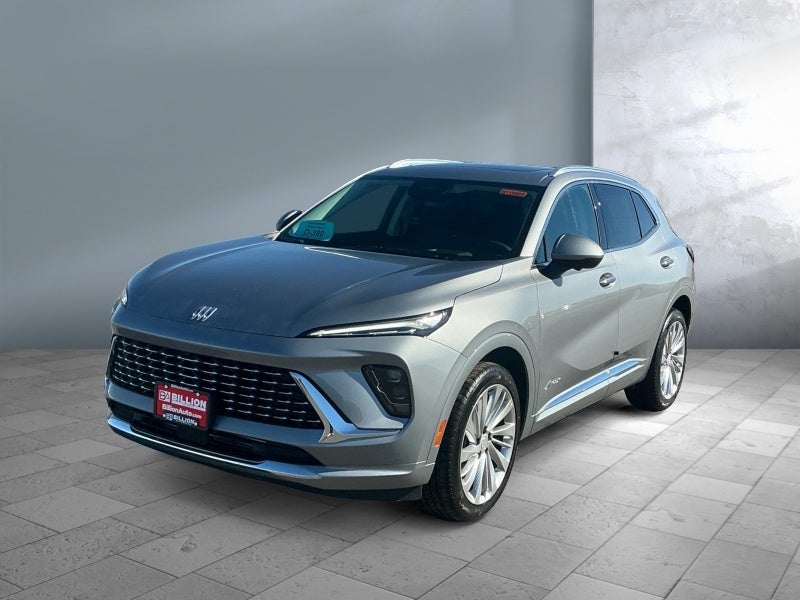 2026 Buick Envision Avenir in Moonstone Gray Metallic — front three-quarter view