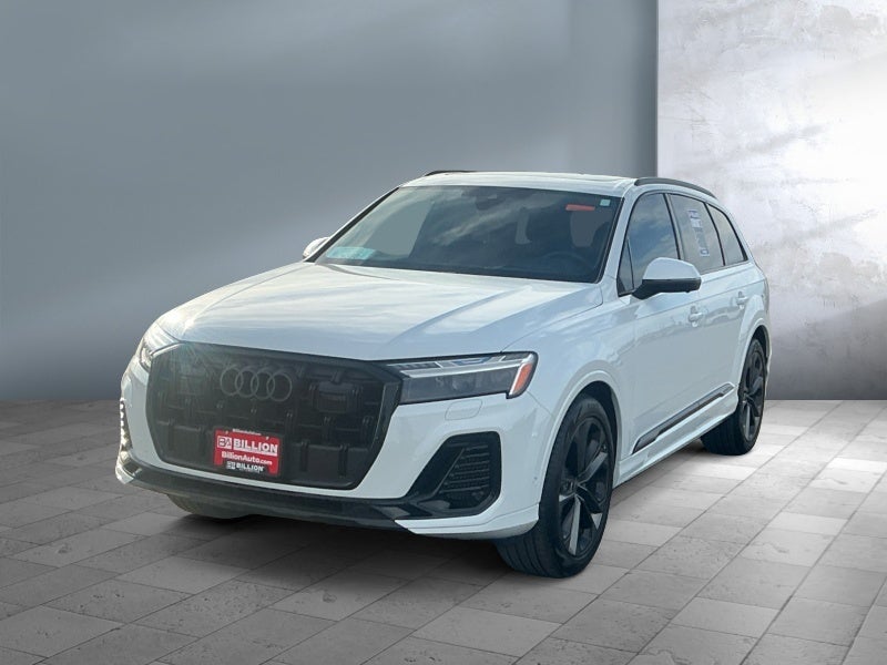 2025 Audi Q7 Prestige in White — front three-quarter view
